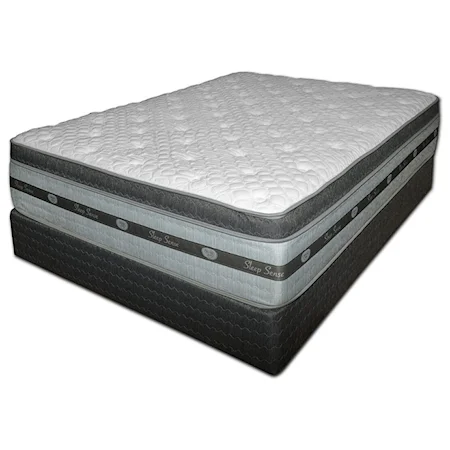 King Pillow Top Hybrid Mattress and Extra Sturdy Foundation